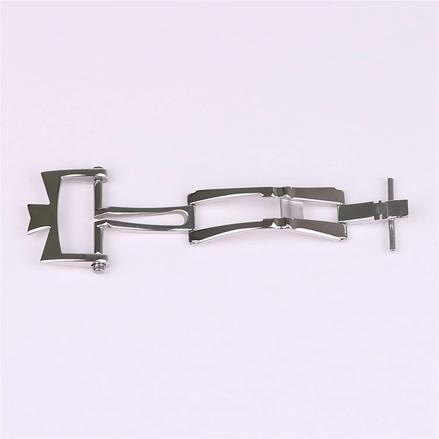 SERDAS For Vacheron Constantin Watch Accessories Leather Strap Buckle 316L Stainless Steel Folding Double Press Butterfly Buckle 18mm