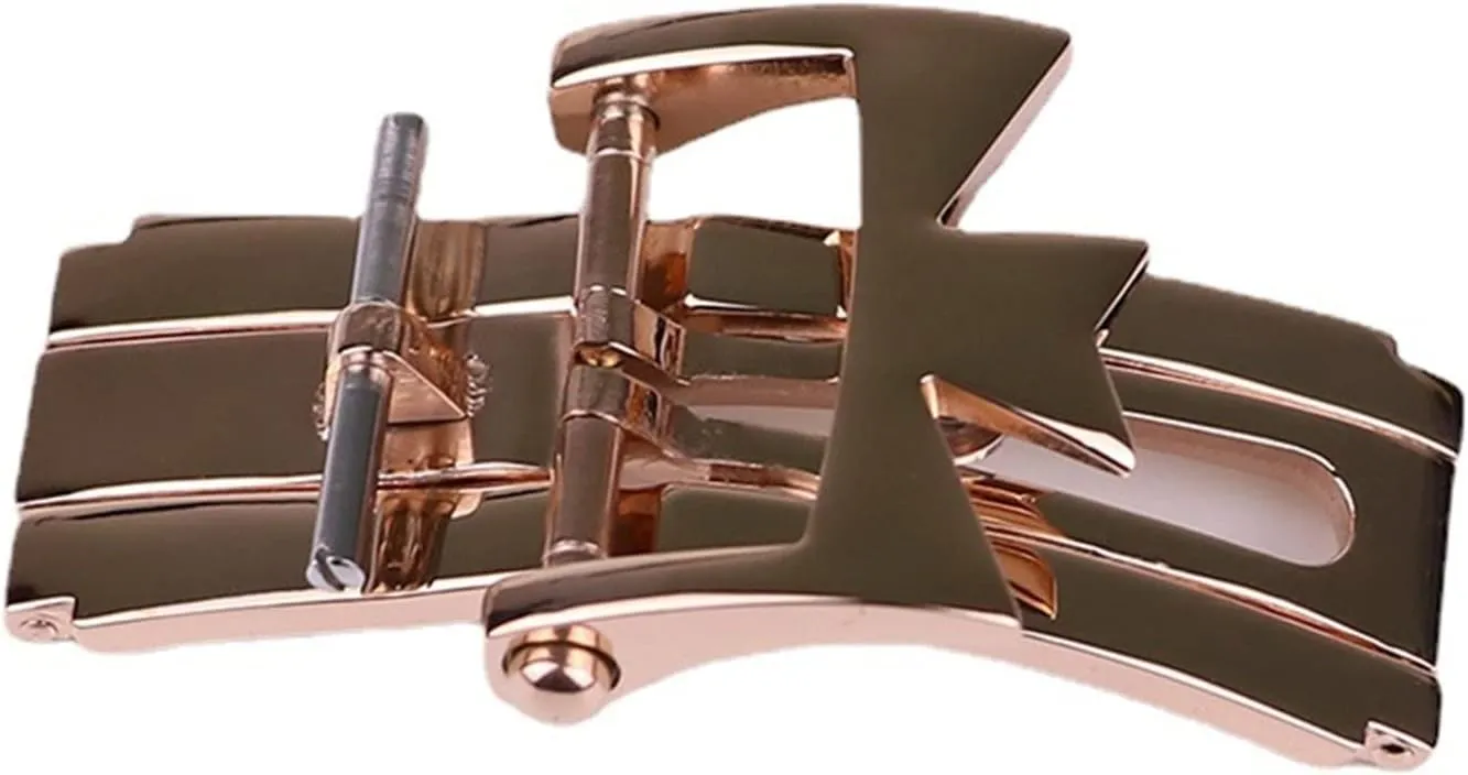 SERDAS For Vacheron Constantin Watch Accessories Leather Strap Buckle 316L Stainless Steel Folding Double Press Butterfly Buckle 18mm