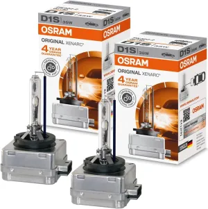 Set of 2 (pair) D1S Osram Xenarc Original HID xenon bulb, discharge lamp | OEM quality | 66140 | Folding box (2 units) | Made in Germany