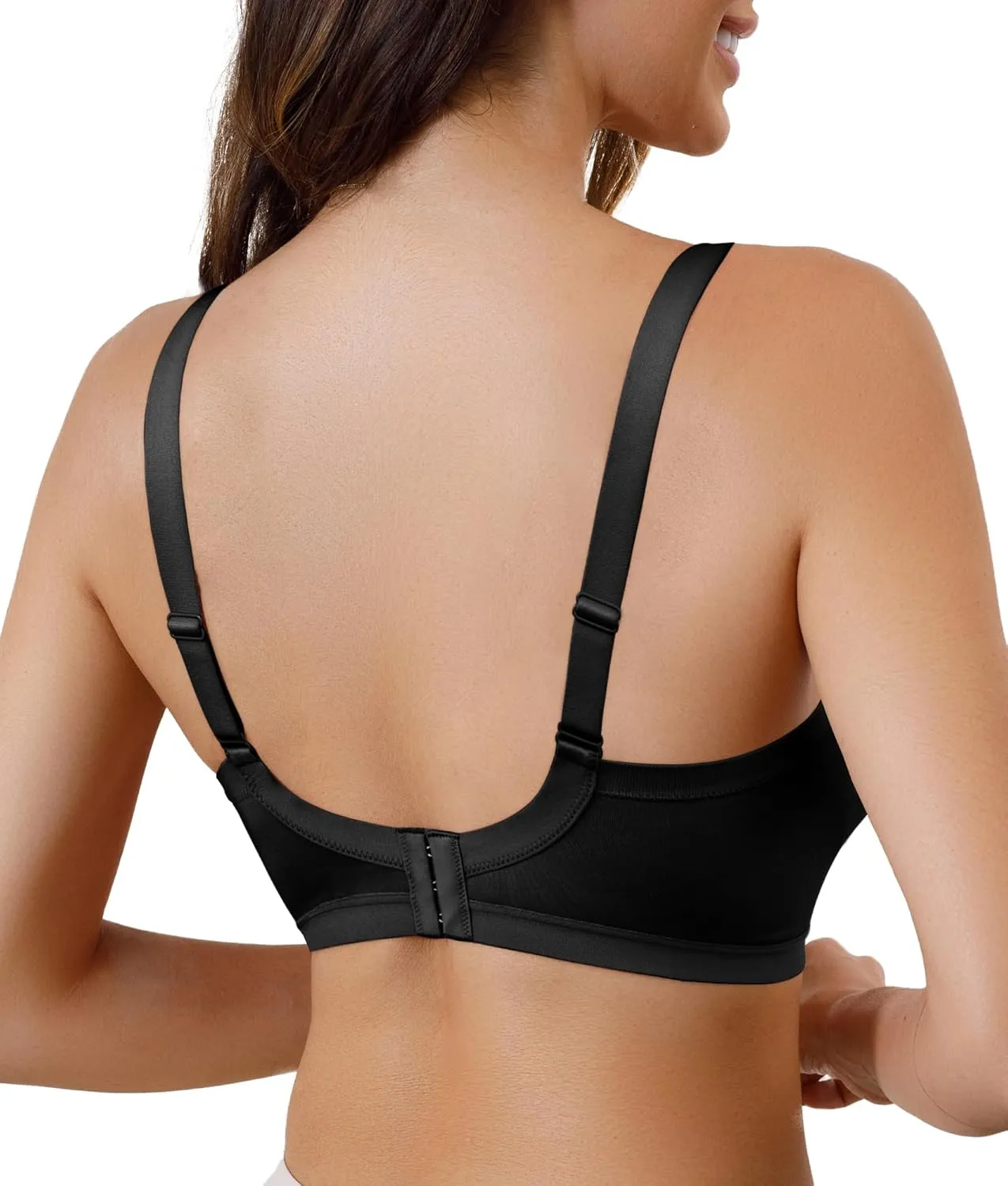 SHAPERX Women's Wireless Seamless Bra No Dig Comfort Lightly Lined Full Coverage Bralette for Daily Wear