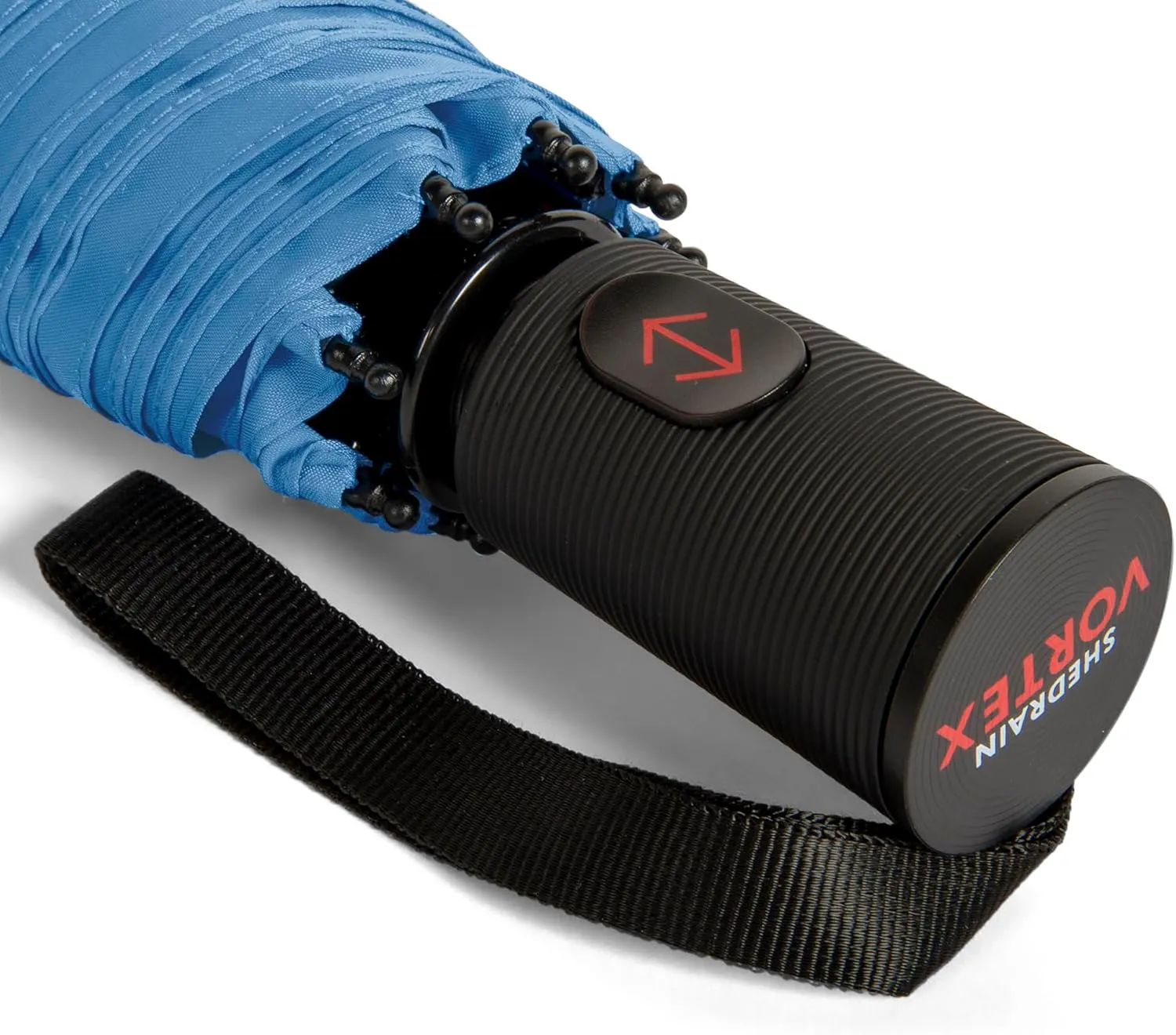 ShedRain Vortex Automatic Compact Folding Windproof Travel Umbrella – Push Button Open & Close - Rain & Windproof Vented Double Canopy – Protect from Rain, Sun & Wind - Wind Tunnel Tested to 75 mph