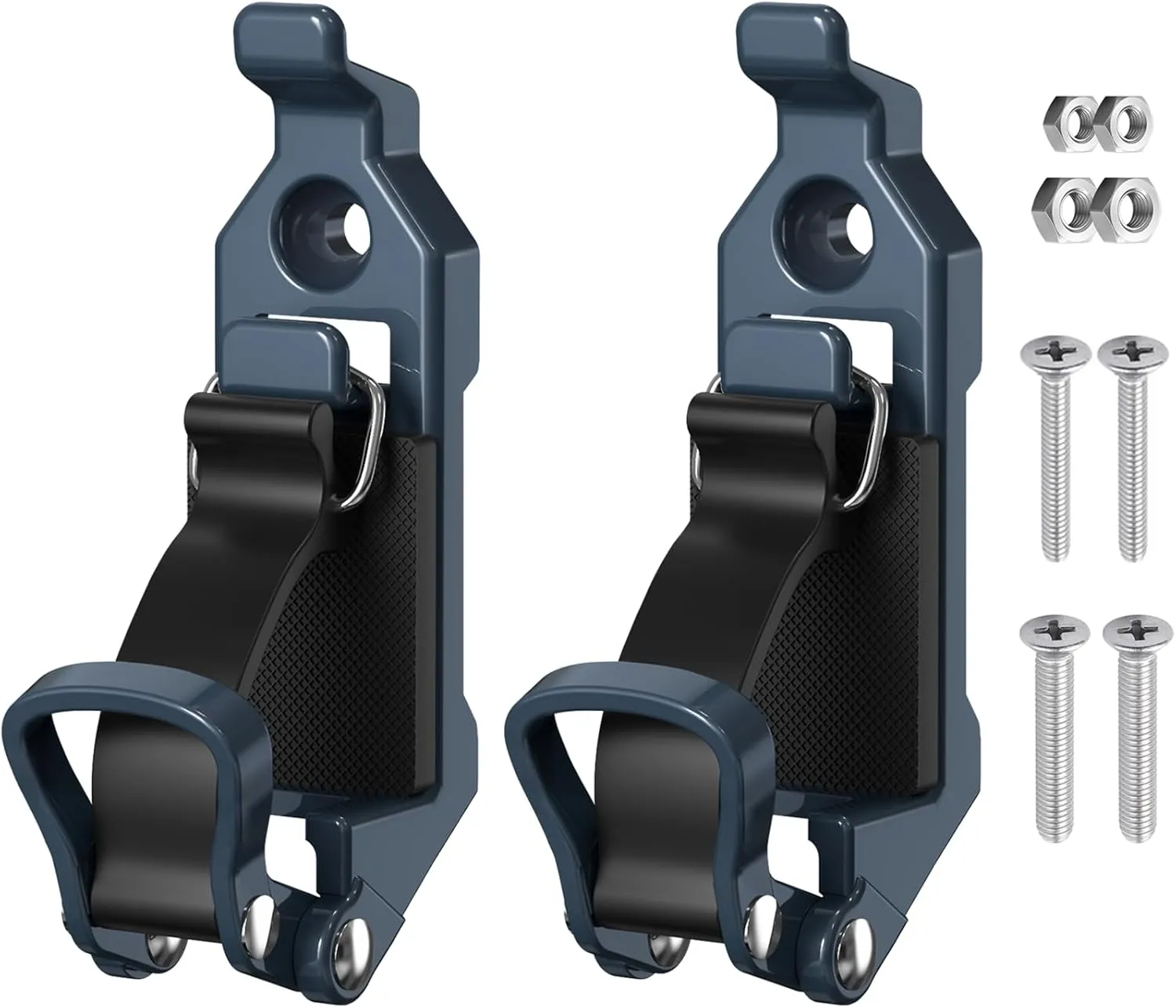 Shovel Mount for Roof Rack, Shovel Mount for Truck Bed, Truck Jeep Offroad Roof Rack Axe Shovel Mount, Shovel Holder for Truck & Quick Fist Mount Clamps Fit 0.67" to 1.57" D Tools-Blue 2PCS