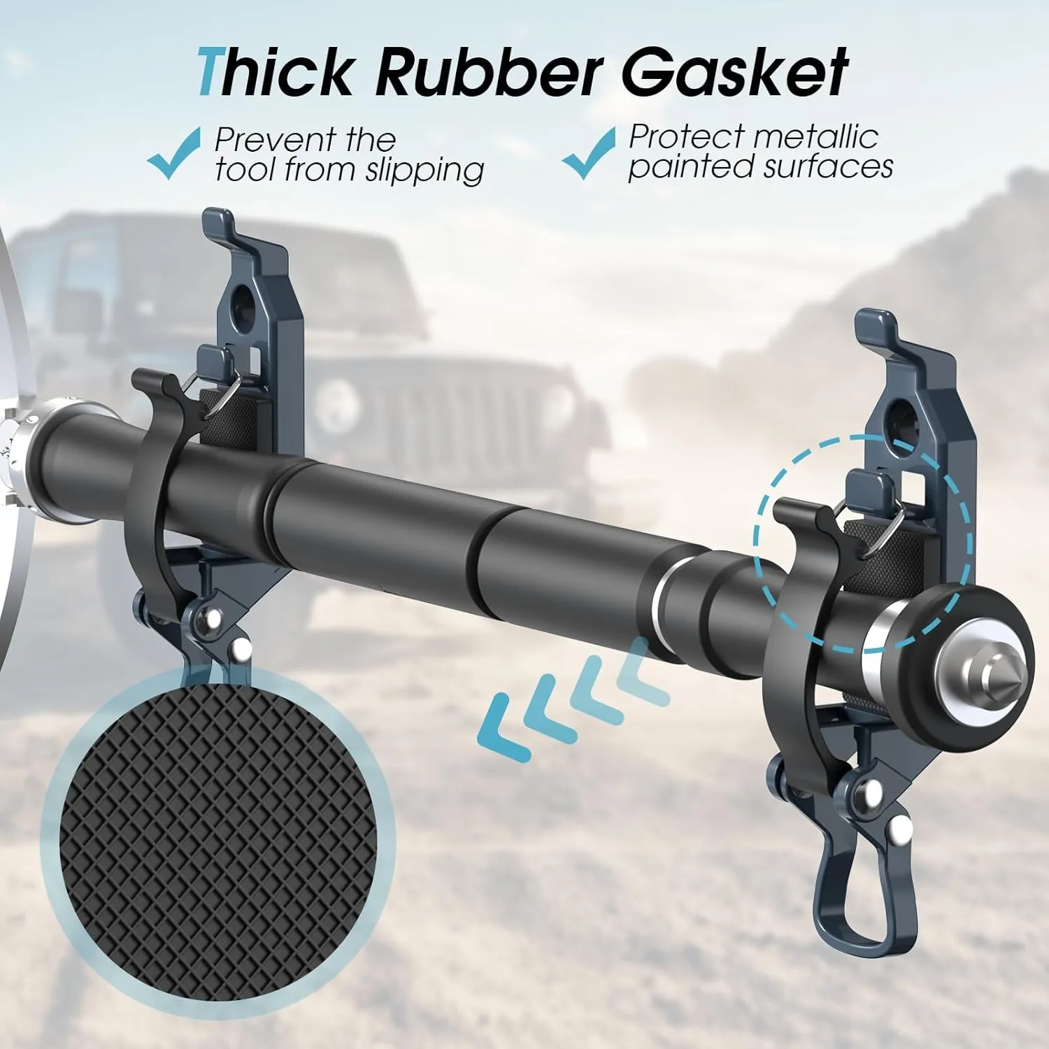 Shovel Mount for Roof Rack, Shovel Mount for Truck Bed, Truck Jeep Offroad Roof Rack Axe Shovel Mount, Shovel Holder for Truck & Quick Fist Mount Clamps Fit 0.67" to 1.57" D Tools-Blue 2PCS