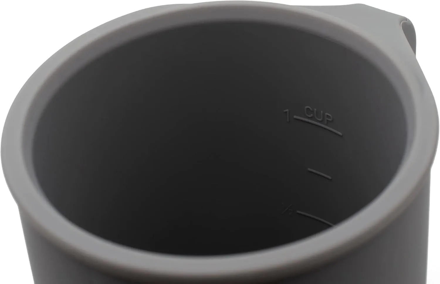 Silicone Coffee Cup - Food Grade Silicone Camping Mug with Handle - Portable, Collapsible Coffee Mug - BPA Free, Dishwasher Safe and Microwave Safe 12- oz (Granite Gray, 2 Pack)