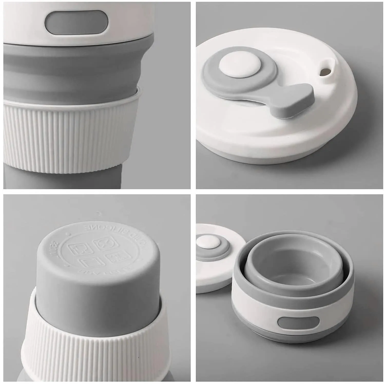 Silicone Collapsible Travel Cups 2 Pack.