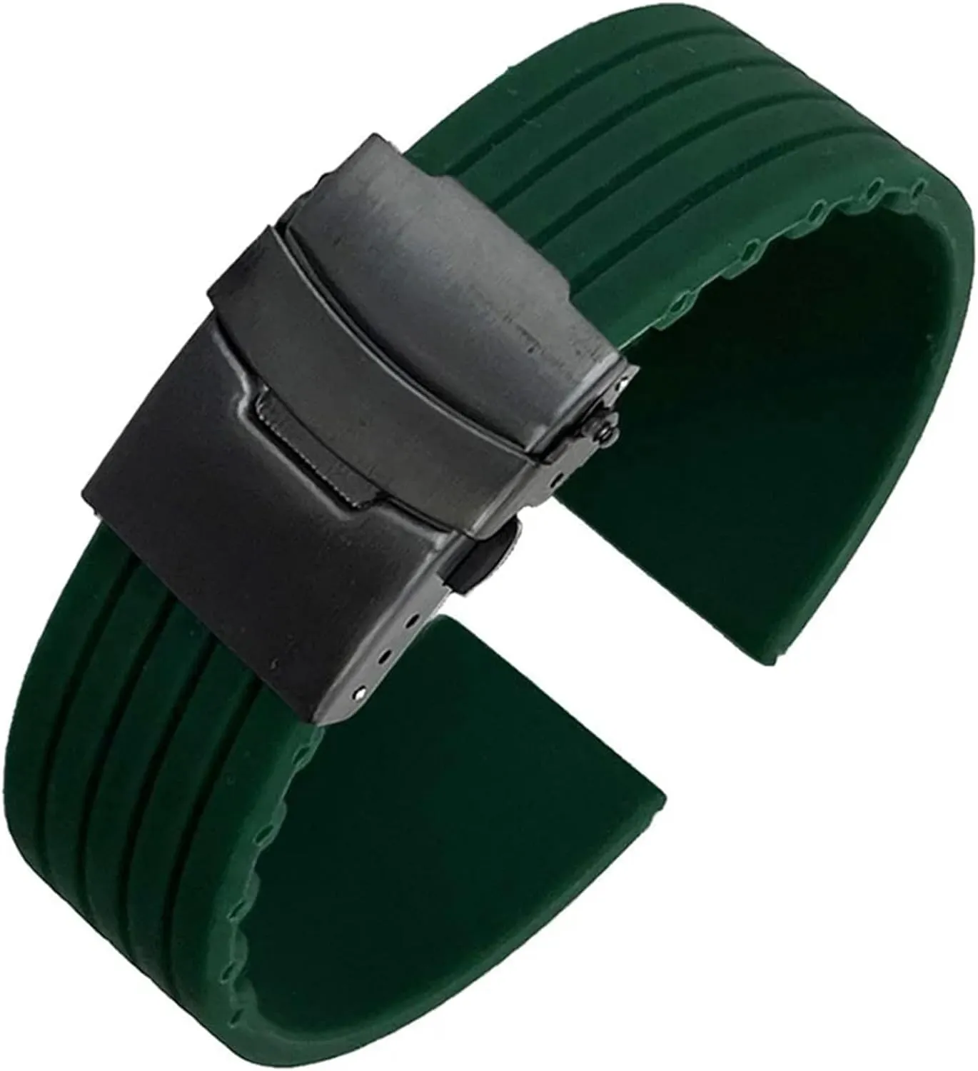 Silicone Men's Fashion Sports Watch Strap 20mm 22mm Universal Bracelet Replacement Watchband Accessories