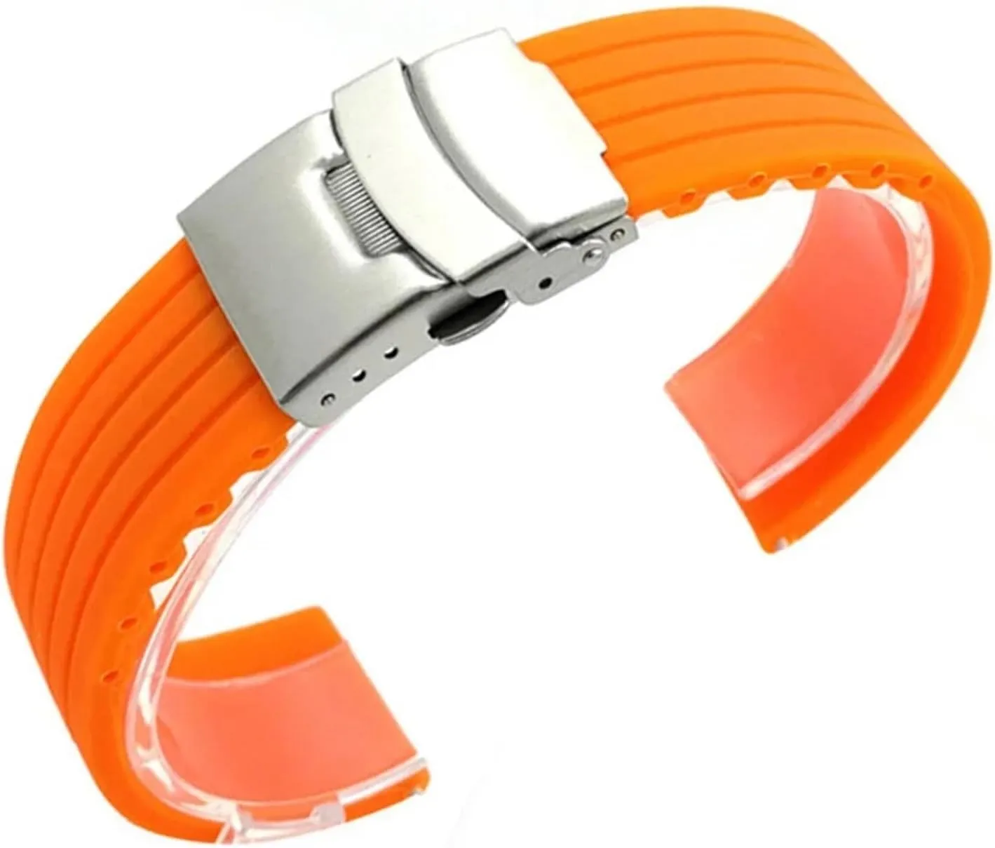Silicone Men's Fashion Sports Watch Strap 20mm 22mm Universal Bracelet Replacement Watchband Accessories