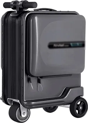 Smart Electric Luggage, Portable Cycling Suitcase, 20-inch Hard-Sided Carry-on Suitcase, Suitable for Air Travel and Vacation