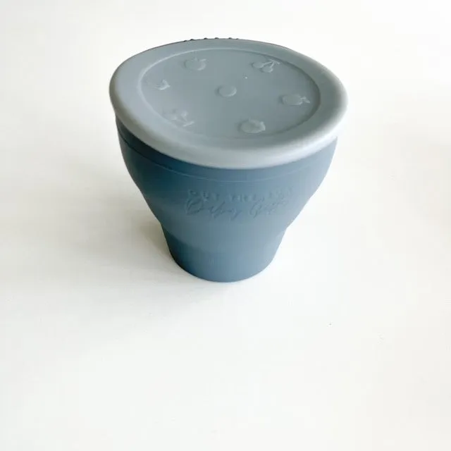 Snack Cup | Collapsible Snack Pot | Grey