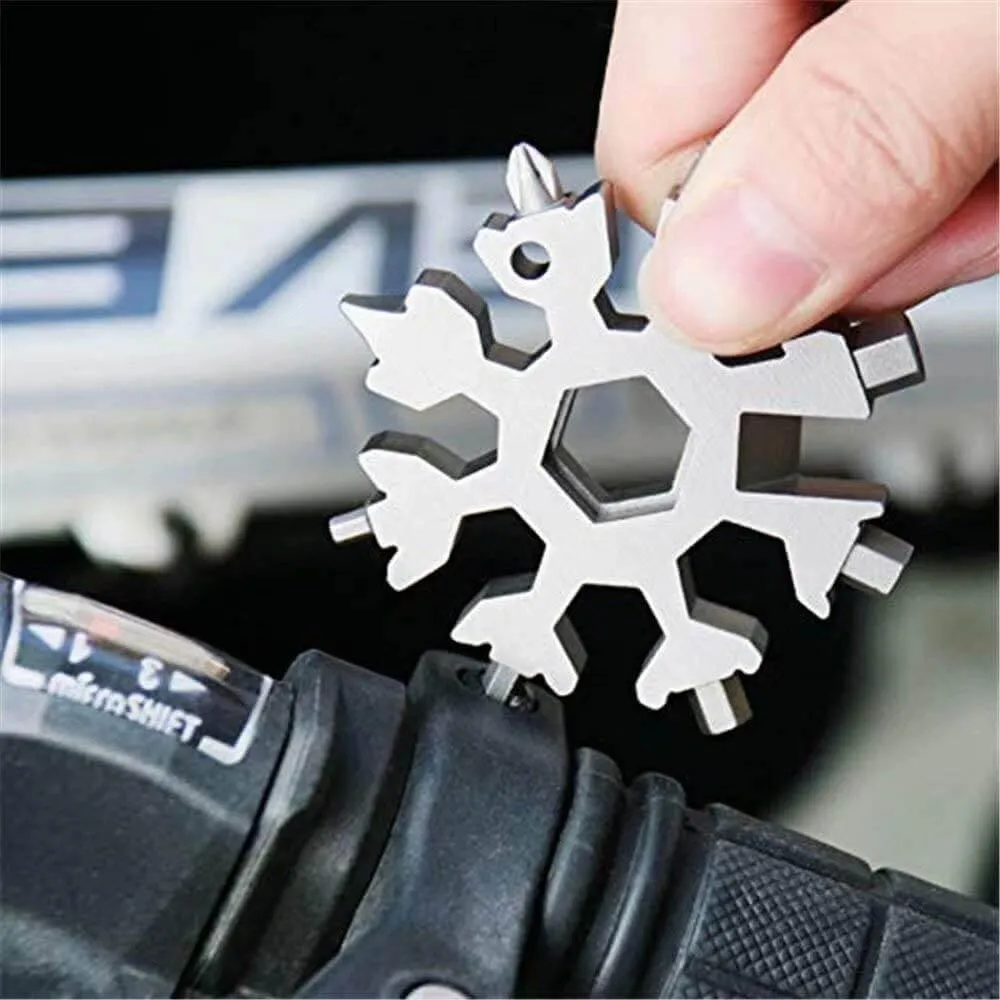 Snowflake Multi-Tool - 18-in-1 Camping Survival Hand Tool