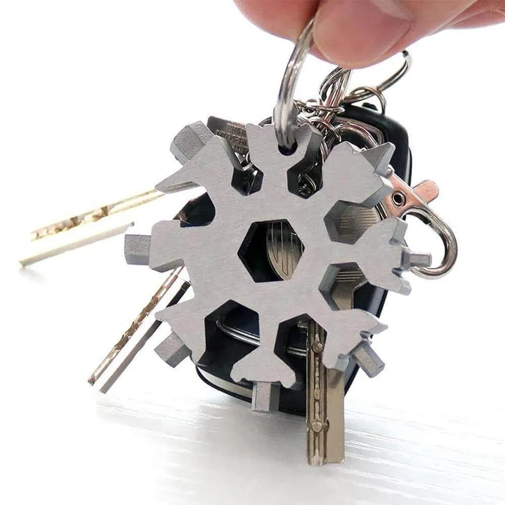 Snowflake Multi-Tool - 18-in-1 Camping Survival Hand Tool