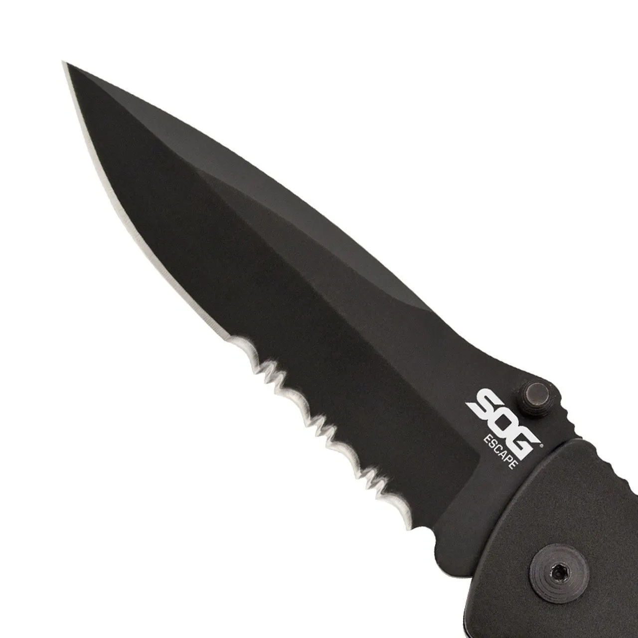 SOG Escape Bead Blast Knife and Rescue Tool Black