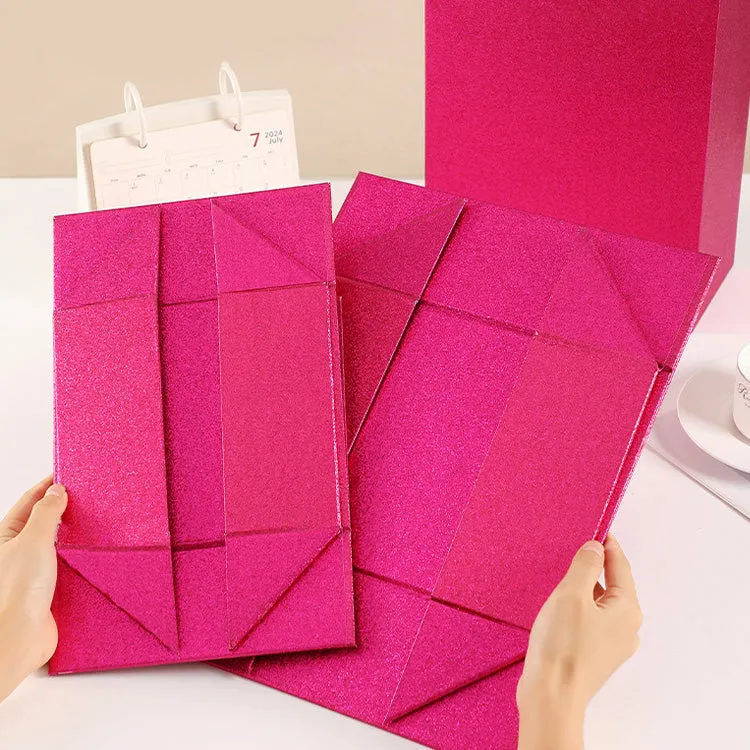 Sparkling Foldable Magnetic Packaging Boxes For Gift