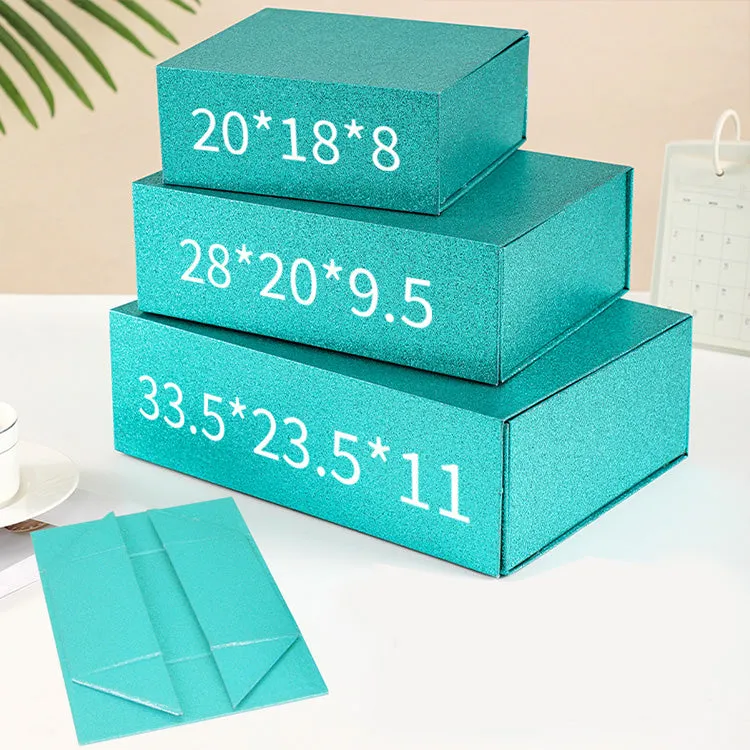 Sparkling Foldable Magnetic Packaging Boxes For Gift