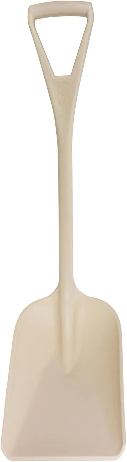 SPARTA 41076EC25 Plastic Sanitary Shovel, Food Safe Plastic Shovel For Commerical Kitchens, 11 Inches, Tan, (Pack of 3)