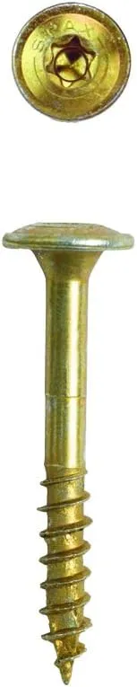 SPAX 4281020400324 Wood-Screws, 8 x 1-1/4" (1 lb.), Yellow