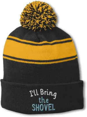 Speedy Pros Beanie Hat for Men & Women I'll Bring The Shovel Sport Beanie Winter Hats Acrylic 1 Size