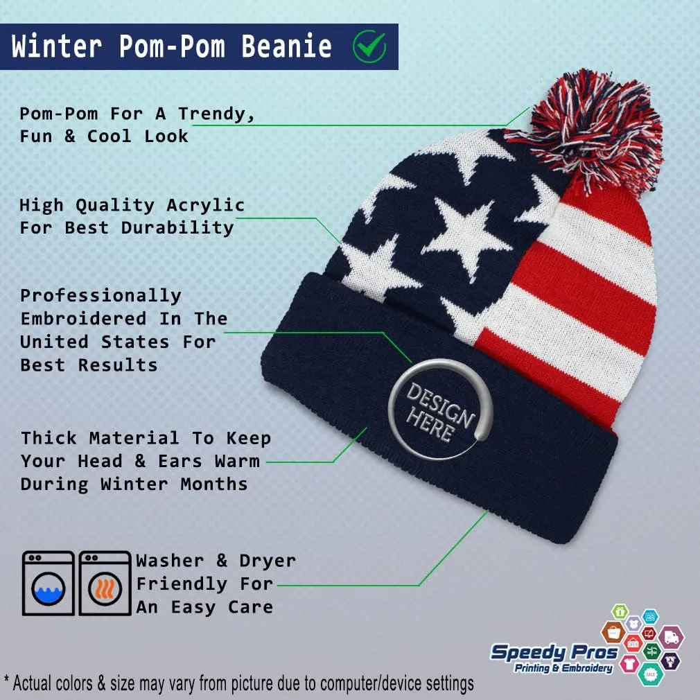 Speedy Pros Pom Pom Beanies for Women I'll Bring The Shovel Skull Cap Winter Hats for Men Acrylic 1 Size