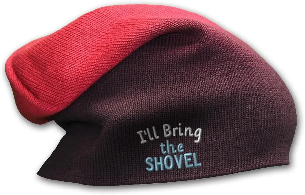 Speedy Pros Slouchy Beanie for Men I'll Bring The Shovel Women Skull Cap Winter Hats Cotton 1 Size