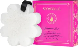 Spongelle Bulgarian Rose Wild Flower Buffer Body Scrubber with Box | Bath & Shower Loofah for Women | Exfoliator with Body Wash Infused | 14  uses