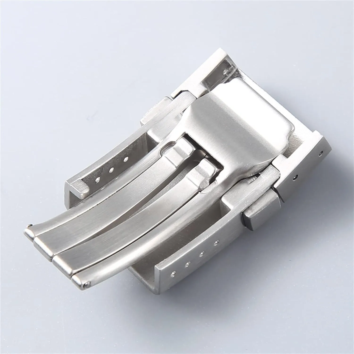 Stainess Steel Buckle For Breitling 1884 Watchband 20mm Polishing Double Click Clasp Watch Strap