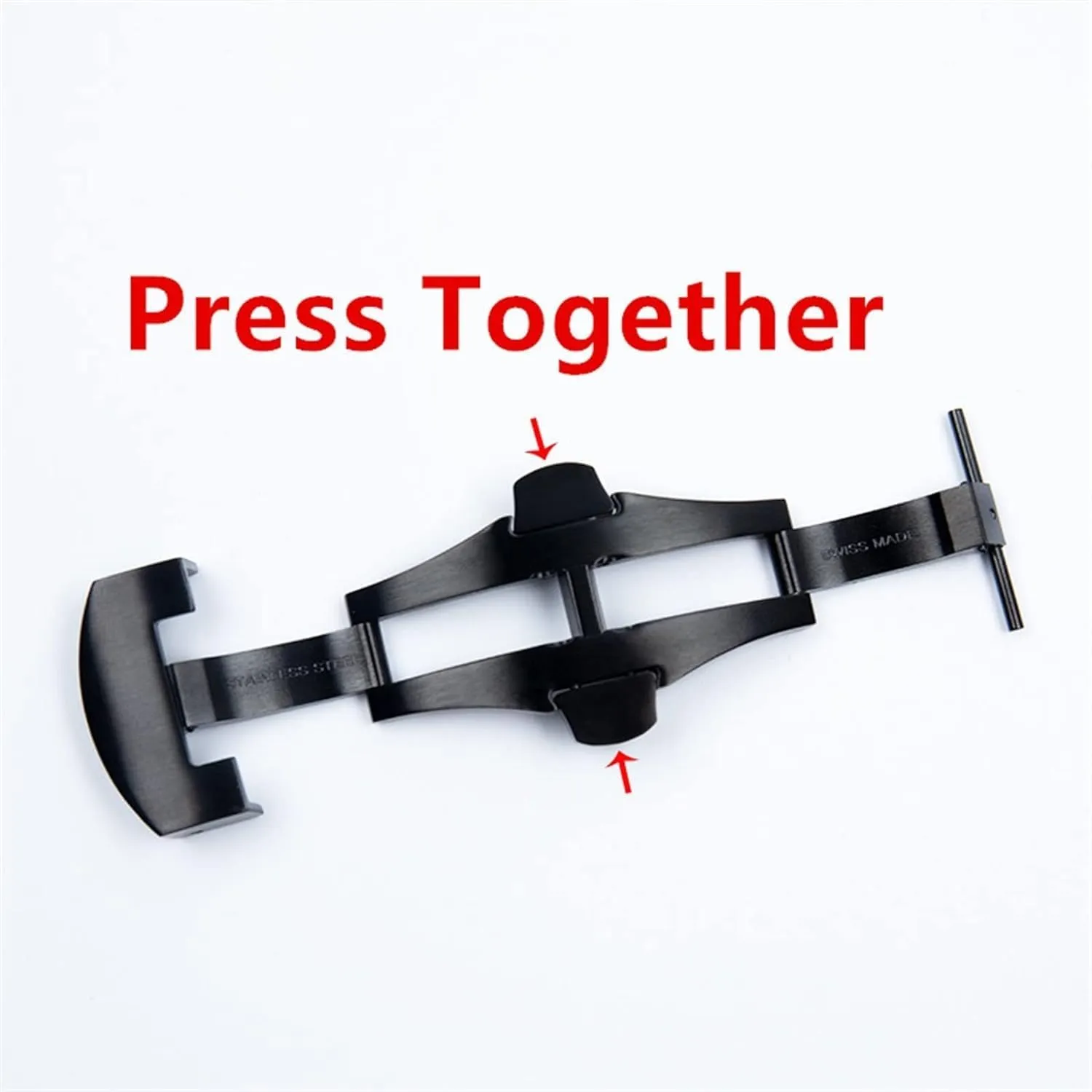 Stainless Steel Double Press Butterfly Buckle for Panerai 22mm Watch Accessories Folding Clasp