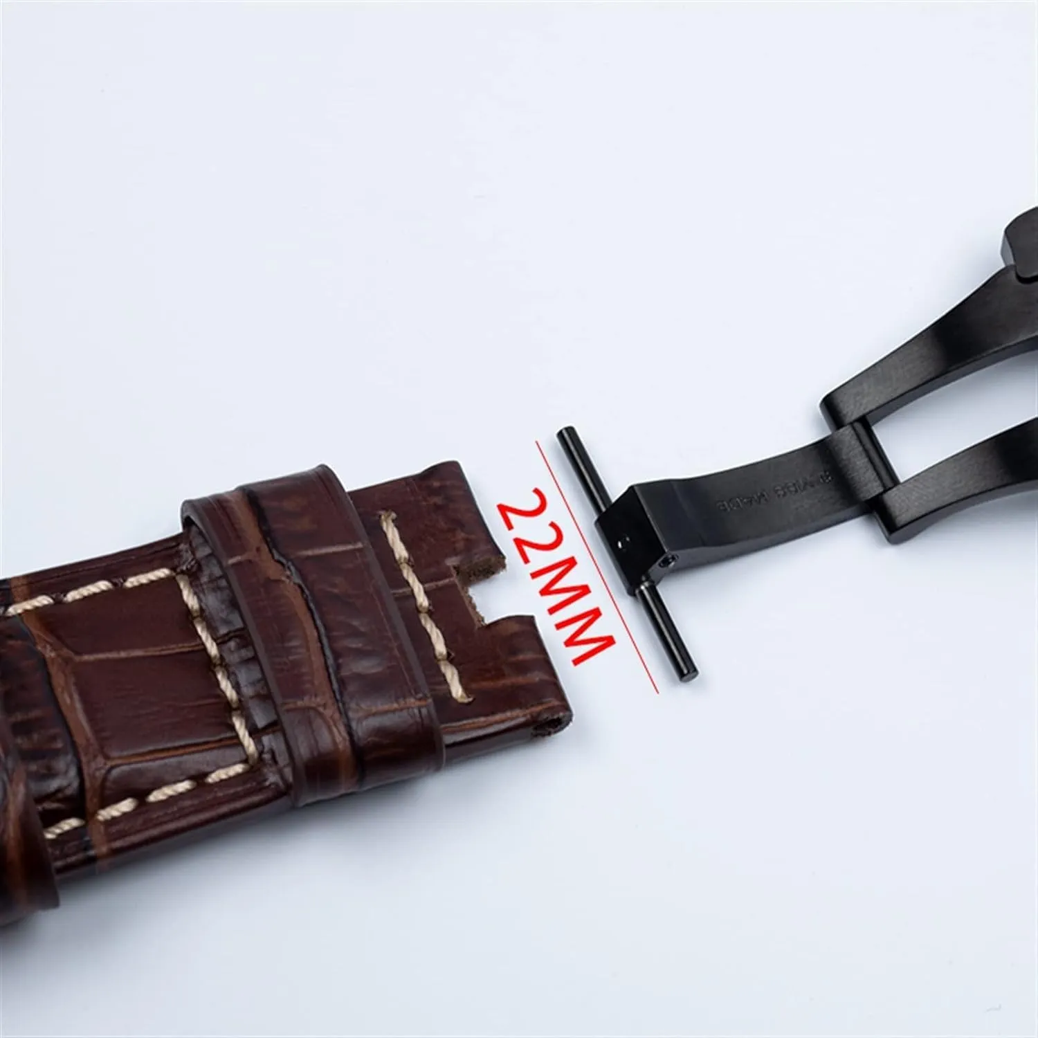 Stainless Steel Double Press Butterfly Buckle for Panerai 22mm Watch Accessories Folding Clasp