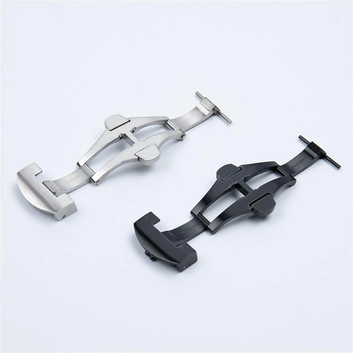 Stainless Steel Double Press Butterfly Buckle for Panerai 22mm Watch Accessories Folding Clasp