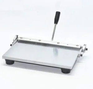 Stainless Steel Manual Leather Folding Machine for Leather Wallet Handbag 300mm