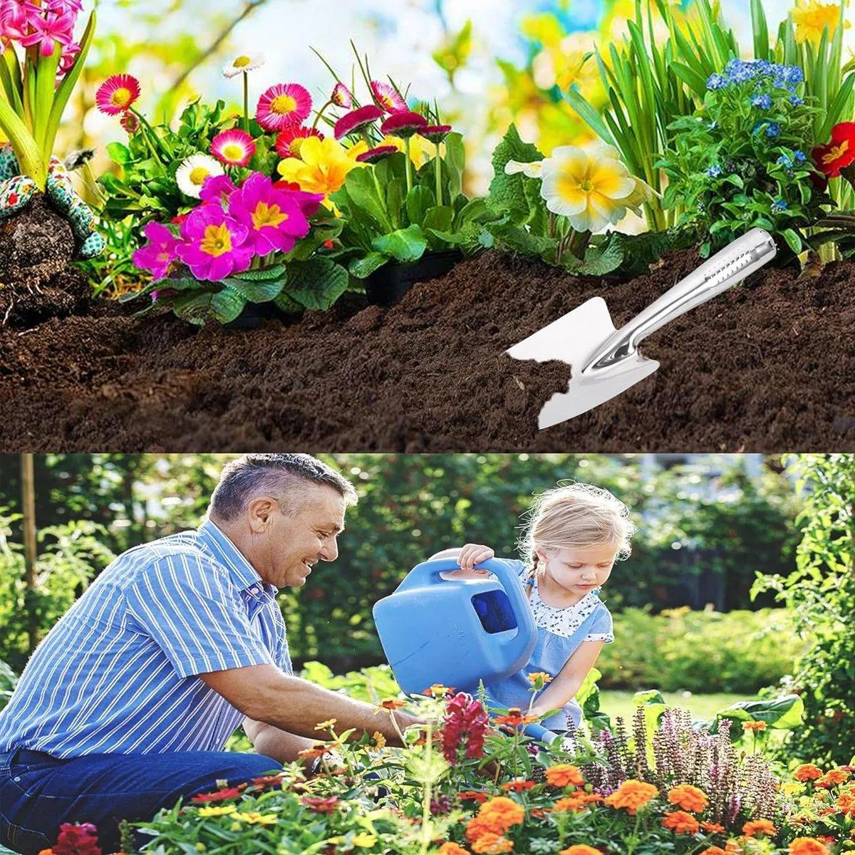 Stainless Steel Scale Spade Gardening Shovel Small Gardens Succulents Plant Tool