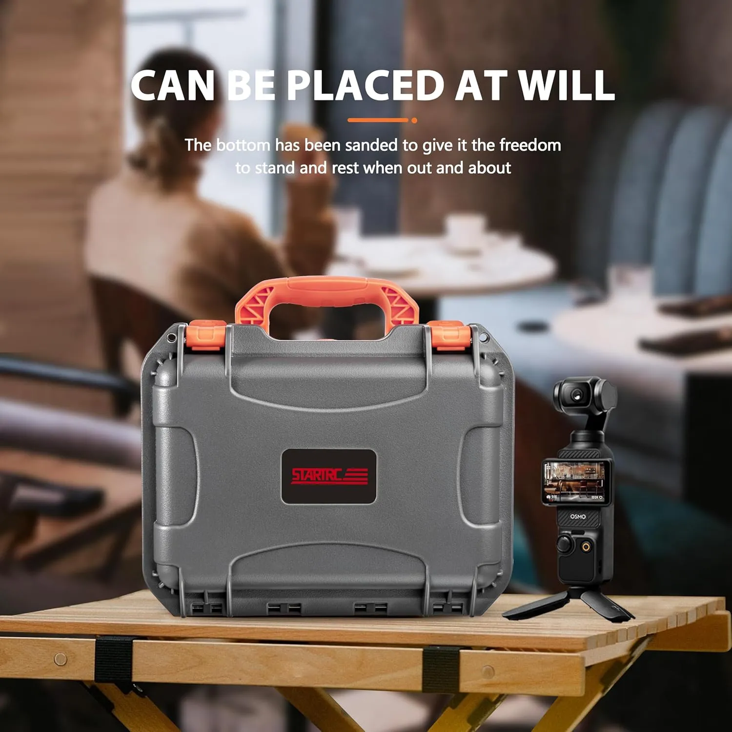 STARTRC OSMO Pocket 3 Hard Case, Multifunctional Portable Waterproof Hard Case for DJI Pocket 3 Creator Combo Camera Accessories