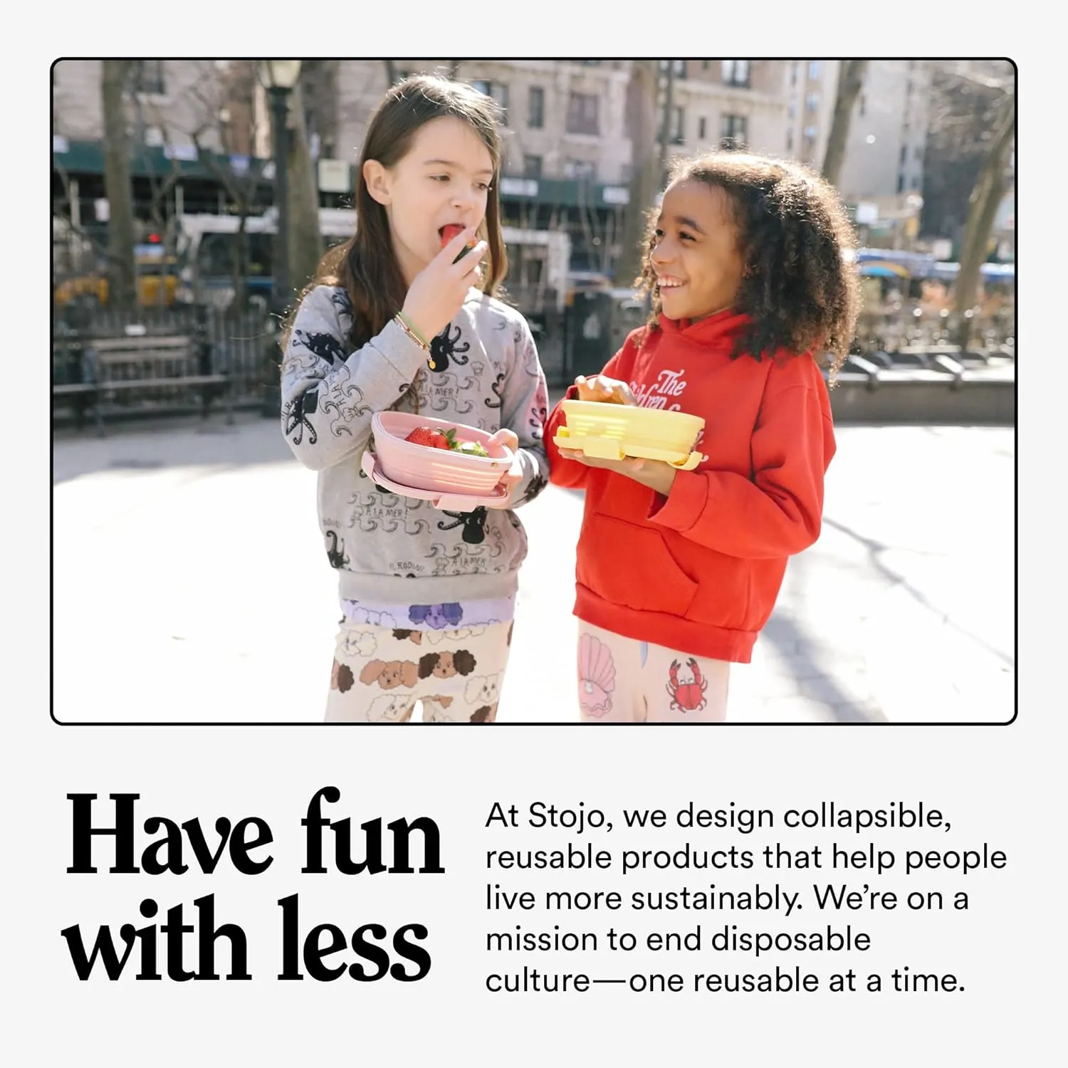 STOJO Jr Collapsible Bottle for Kids - Lilac Purple, 14oz / 400ml - Leak-Proof Reusable Silicone Travel Cup for Hot & Cold Drinks - For Home, On-The-Go Camping & Hiking - Microwave & Dishwasher Safe