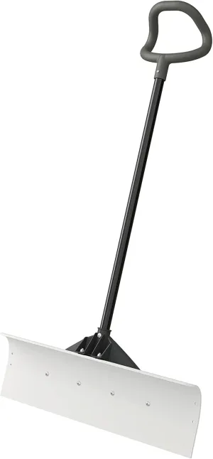 Suncast 30-Inch Snow Pusher with Steel Core Shade and Non-Stick Blade Surface, Ideal for Driveways, Walkways, and Sidewalks, Made in The USA