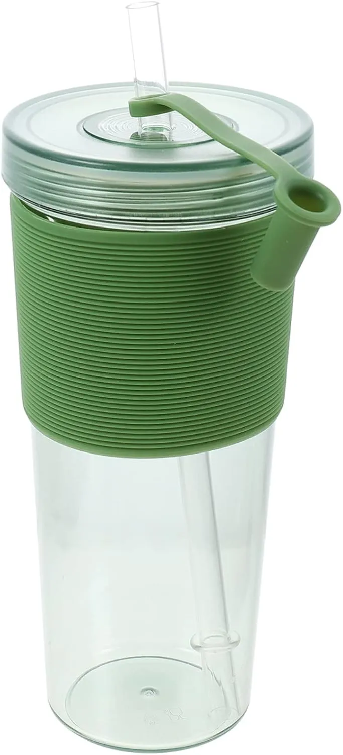 SUPVOX Large Straw Cup Practical Water Container for Cold Beverages Convenient Plastic Drinkware for for Outdoor Use Smooth Easy to Clean