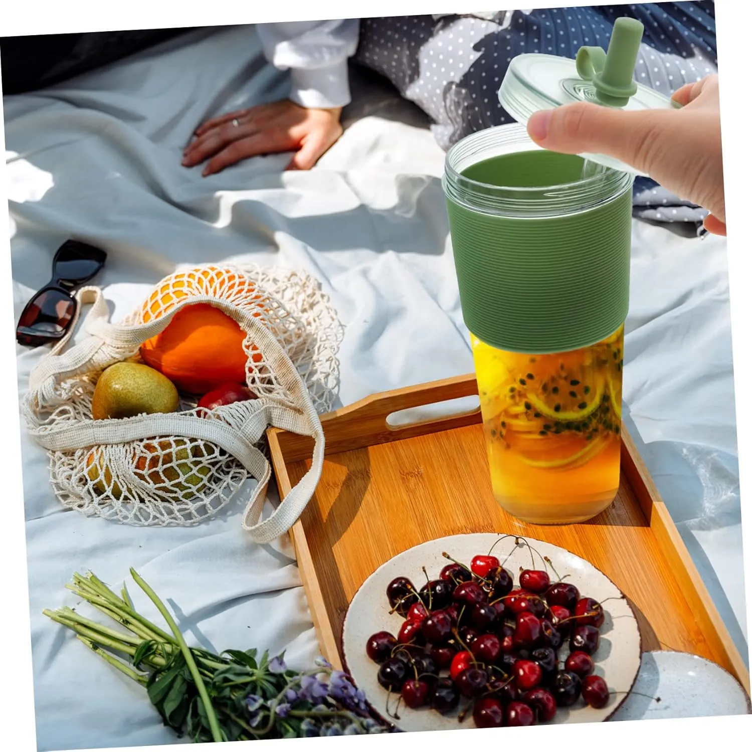SUPVOX Large Straw Cup Practical Water Container for Cold Beverages Convenient Plastic Drinkware for for Outdoor Use Smooth Easy to Clean
