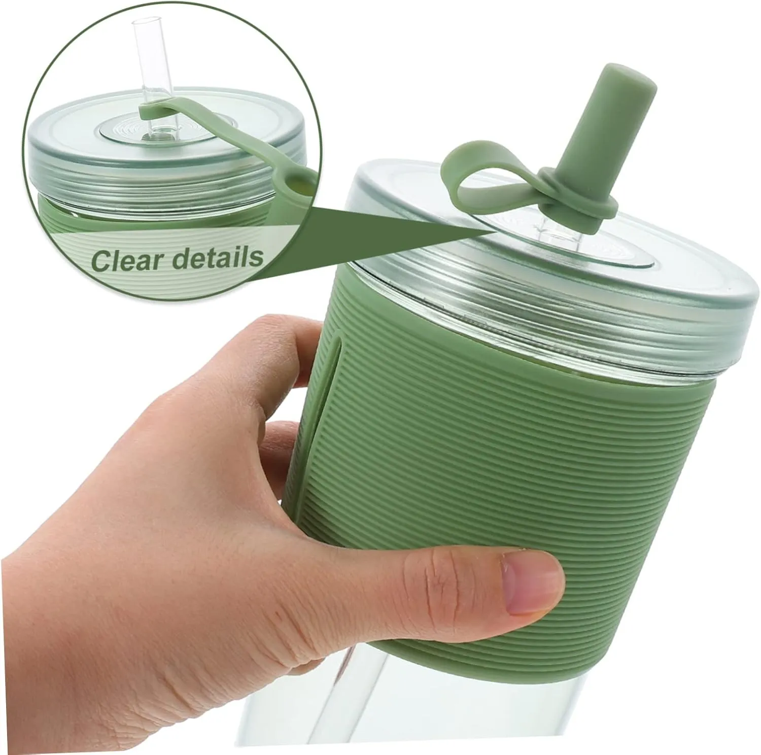 SUPVOX Large Straw Cup Practical Water Container for Cold Beverages Convenient Plastic Drinkware for for Outdoor Use Smooth Easy to Clean