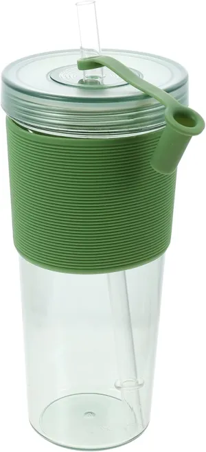 SUPVOX Large Straw Cup Practical Water Container for Cold Beverages Convenient Plastic Drinkware for for Outdoor Use Smooth Easy to Clean
