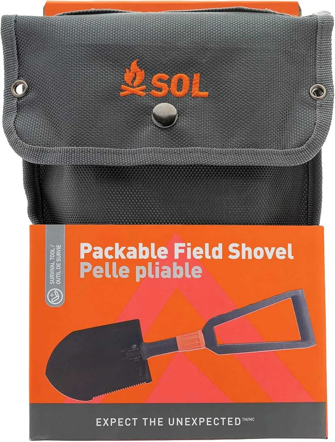 Survive Outdoors Longer Survival Carbon Steel Packable Field Shovel