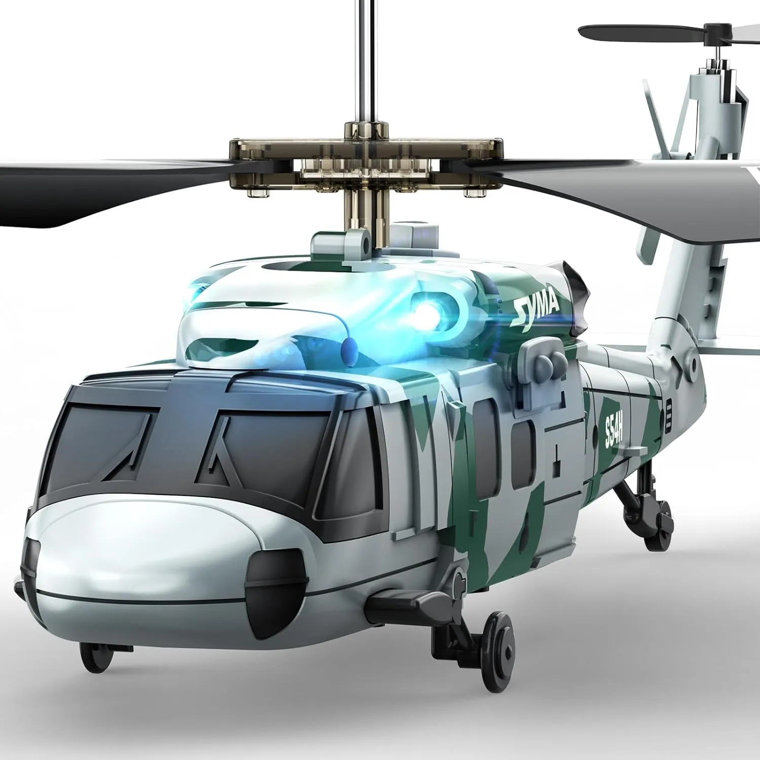 SYMA RC Military Helicopter S54H for Kids - One-Key Start/Landing, Altitude Hold, Upgraded Protection System, 3.5 Channel Toy for Boys and Girls