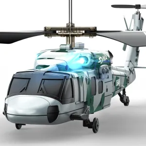 SYMA RC Military Helicopter S54H for Kids - One-Key Start/Landing, Altitude Hold, Upgraded Protection System, 3.5 Channel Toy for Boys and Girls