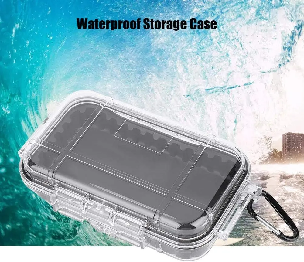 Tbest Waterproof Dry Box Airtight Outdoor Shockproof Storage Case Multipurpose Carry Box Container Inner Rubber Pad Detachable 4 Colors
