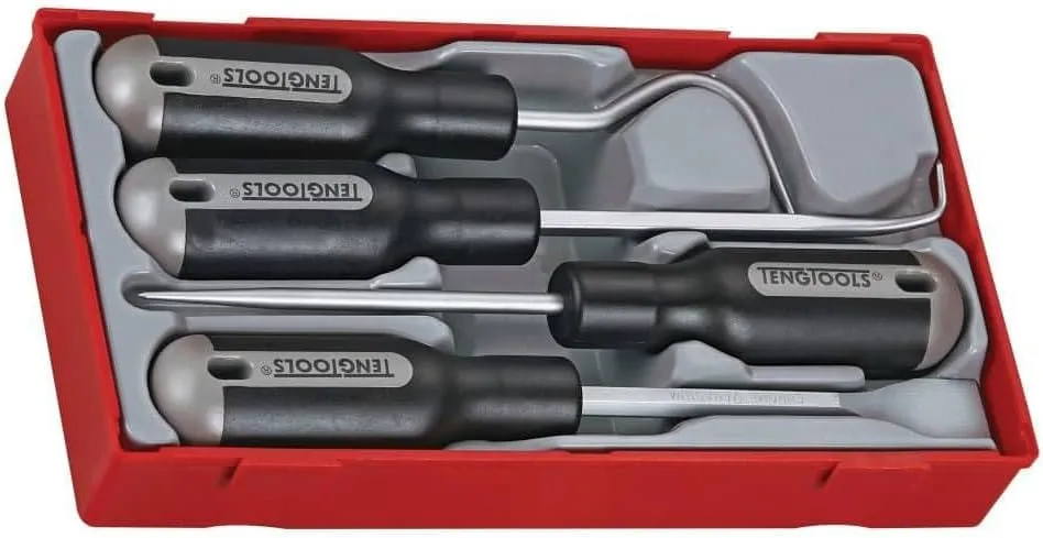 Teng Tools 4 Piece Scraper And Removal Set - TTSR04, Silver