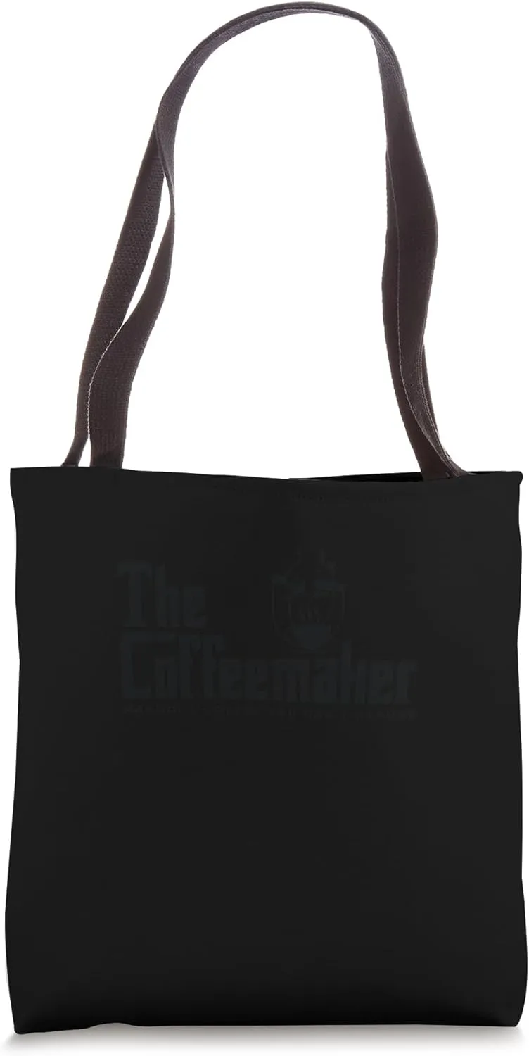 The Coffeemaker Making A Coffee You Can't Refuse Barista Tote Bag