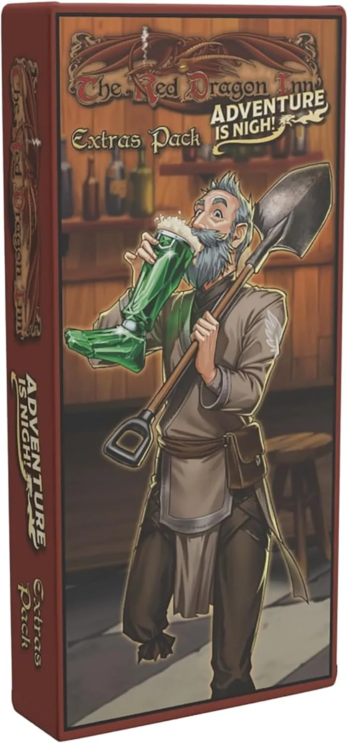 The Red Dragon Inn: Adventure is Nigh Extras Pack - Expansion Fantasy Board Game, New Character, Tavern & More, Ages 14 , 2-4 Players