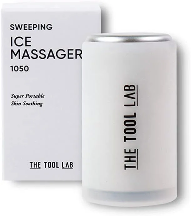THE TOOL LAB 1050 Sweeping Ice Massager - Facial Ice Cooling Roller Skin Care Product Ice Massager for face & Eyes Pain Relief Stainless