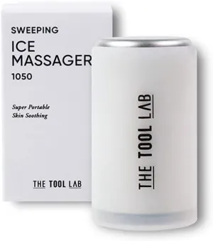 THE TOOL LAB 1050 Sweeping Ice Massager - Facial Ice Cooling Roller Skin Care Product Ice Massager for face & Eyes Pain Relief Stainless