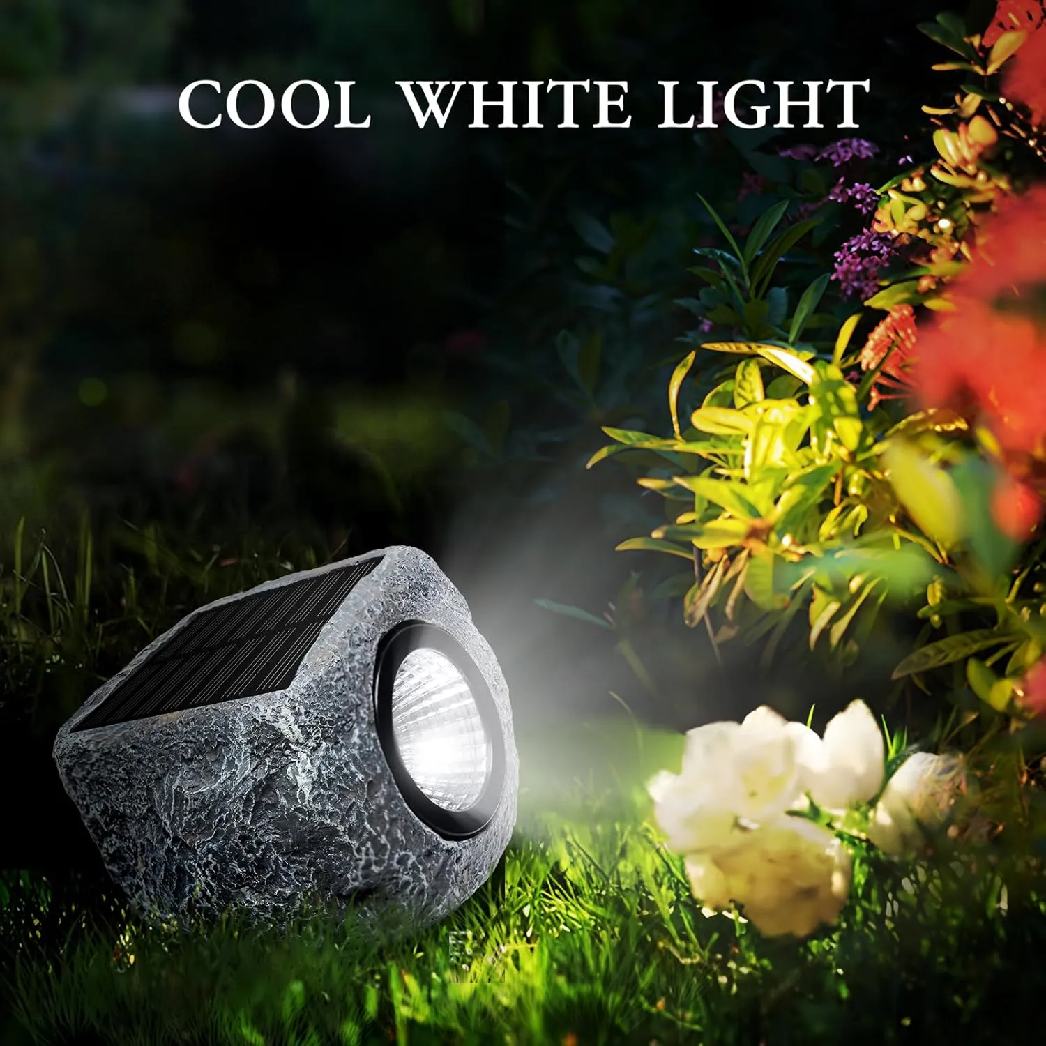 Timeflies Solar Rock Lights Outdoor (4pcs), Rock Solar Outdoor Waterproof Super Bright Glow Rocks Outdoor Garden IP65 Waterproof Garden Lights for YardGarden Yard Walkway Pathway Patio