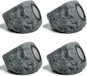 Timeflies Solar Rock Lights Outdoor (4pcs), Rock Solar Outdoor Waterproof Super Bright Glow Rocks Outdoor Garden IP65 Waterproof Garden Lights for YardGarden Yard Walkway Pathway Patio
