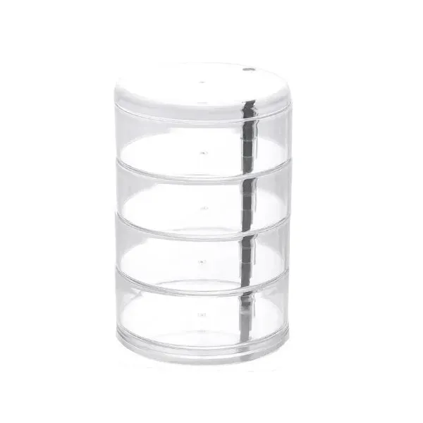 Transparent Storage Box - Dust Proof & Waterproof Rotatable Organizer for Jewelry & Cosmetics