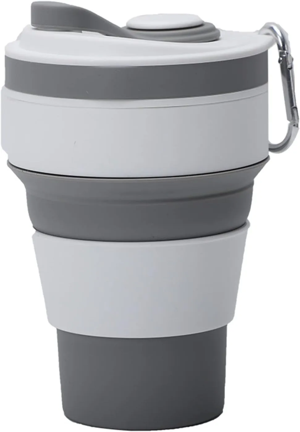 Travel Coffee Mug Coffee Cups with Straw Travel Collapsible Silicone Portable Water Cups Outdoors Camping Hiking Picnic (2) (2)